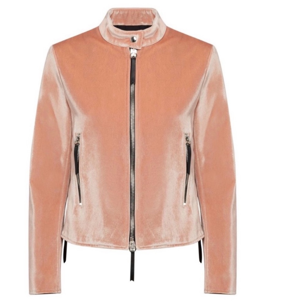 Women's Velvet Jacket in Peach by Giuseppe Zanotti